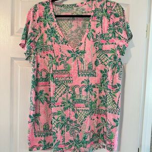 Lilly Pulitzer Etta B Neck top